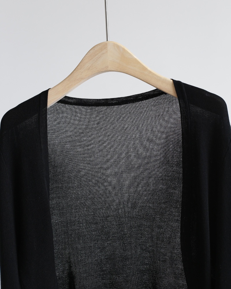 No buckle long sleeve shawl slim shirts