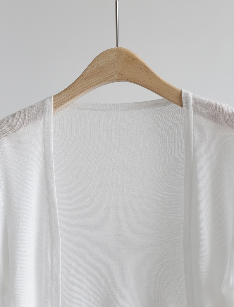 No buckle long sleeve shawl slim shirts