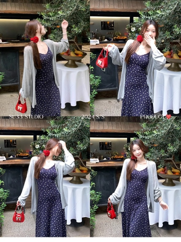 Thin long skirt summer outside the ride smock