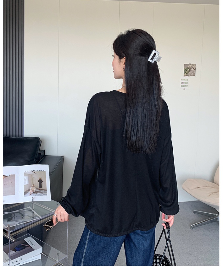 Fashion spring sunscreen sweater summer thin smock for women