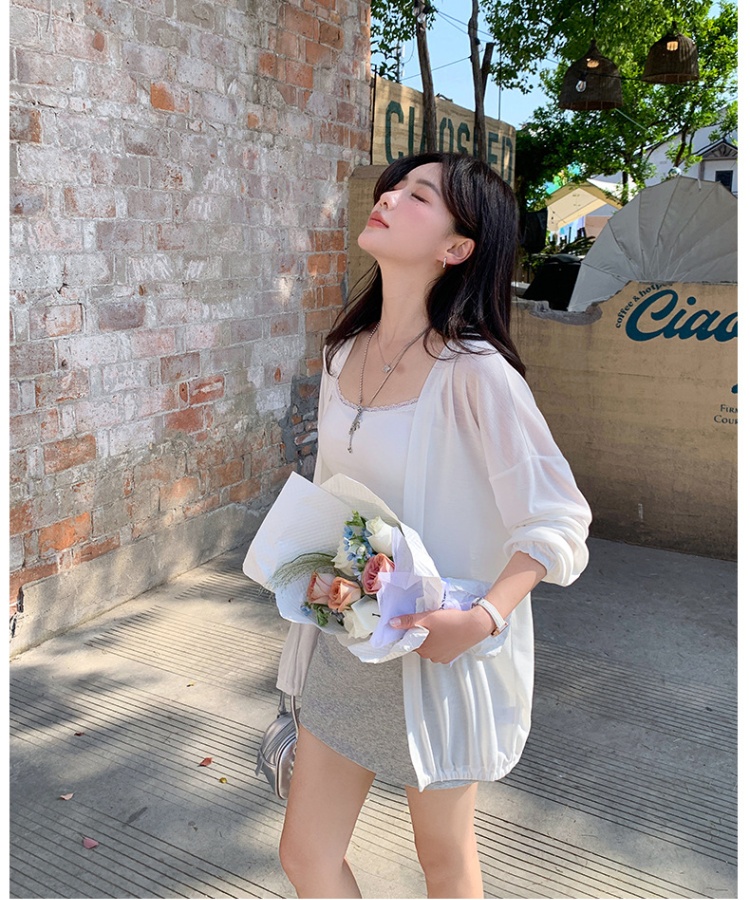 Fashion spring sunscreen sweater summer thin smock for women
