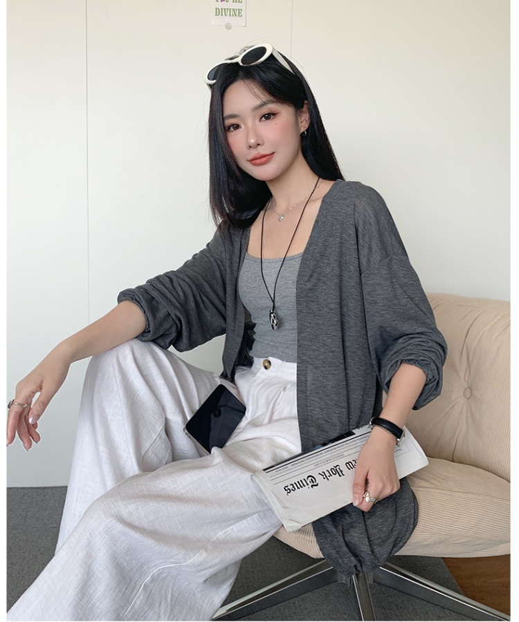 Fashion spring sunscreen sweater summer thin smock for women