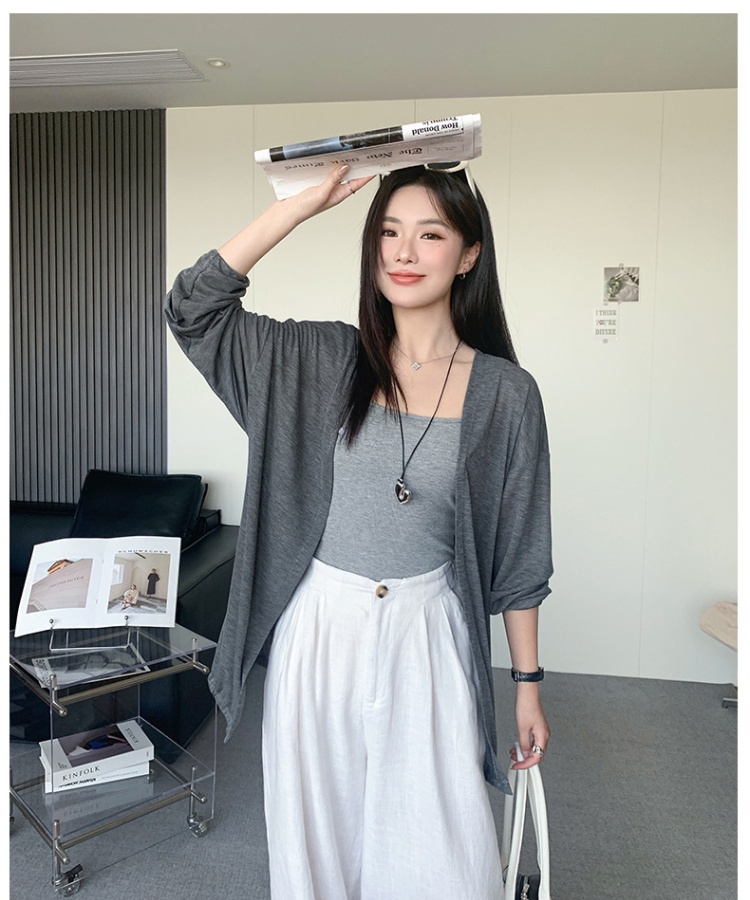 Fashion spring sunscreen sweater summer thin smock for women