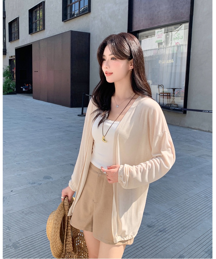 Fashion spring sunscreen sweater summer thin smock for women