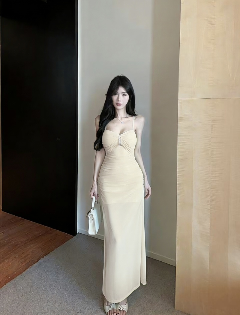 Mermaid slim temperament strap dress sexy unique dress