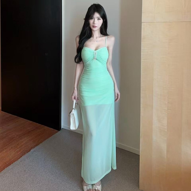 Mermaid slim temperament strap dress sexy unique dress
