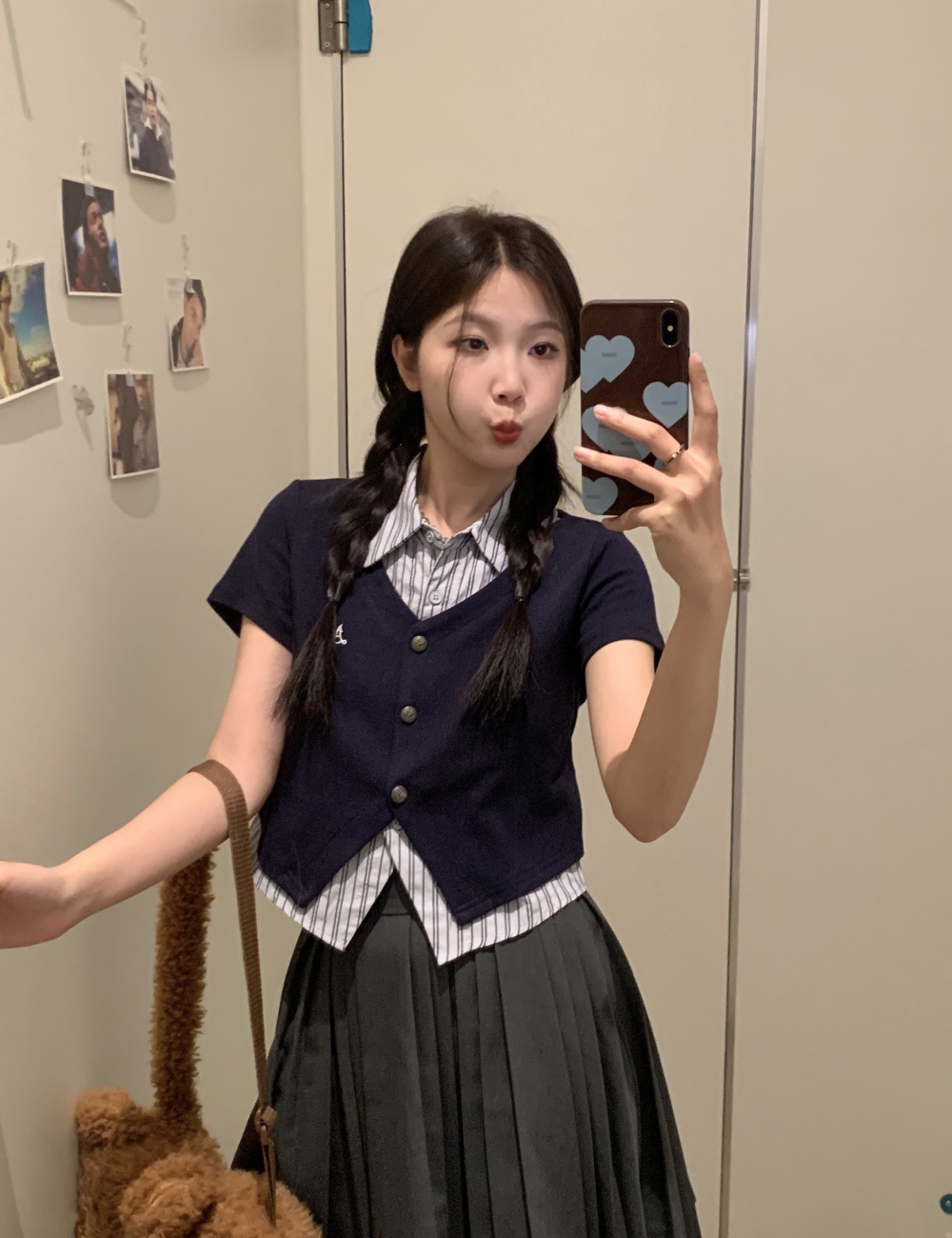 College style large yard shirt stripe tops