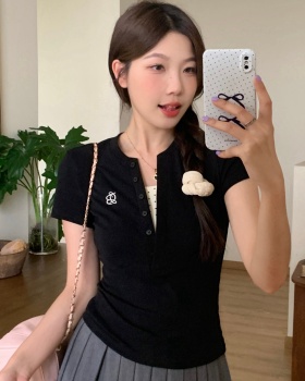 Slim large yard T-shirt summer tops for women