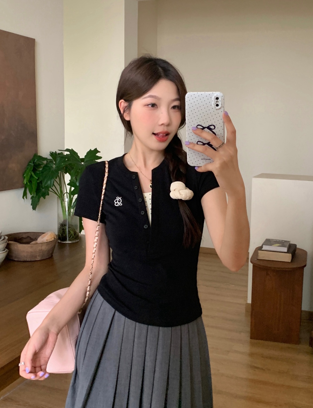 Slim large yard T-shirt summer tops for women