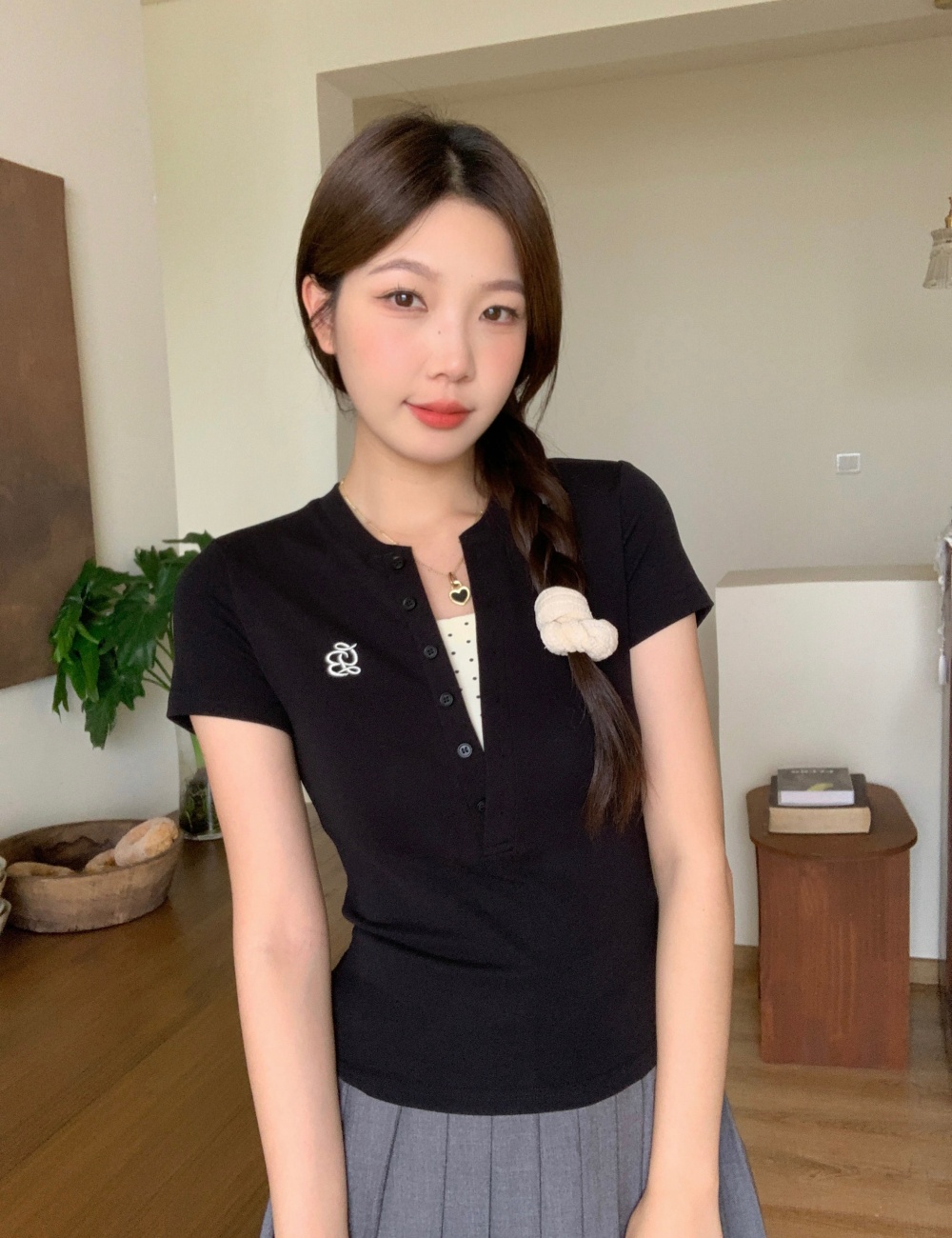 Slim large yard T-shirt summer tops for women