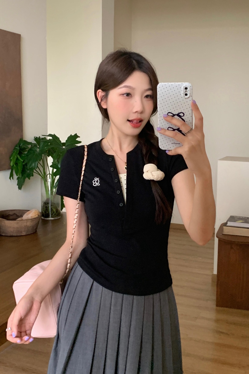 Slim large yard T-shirt summer tops for women