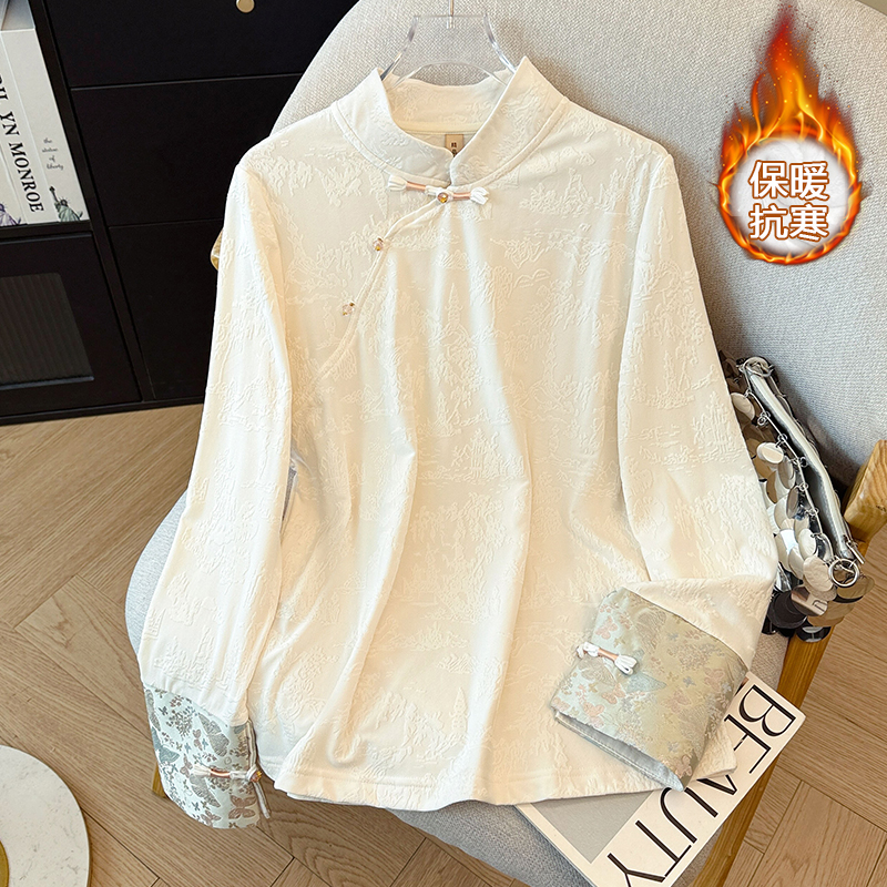 Temperament Chinese style bottoming shirt for women