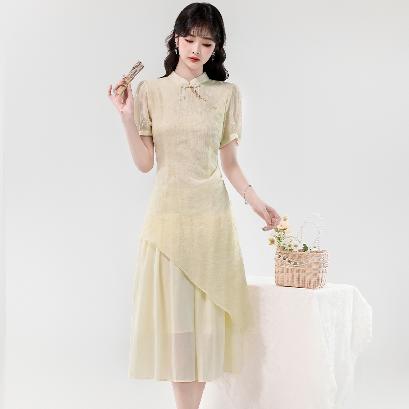 Tender slim dress grace Chinese style long dress for women