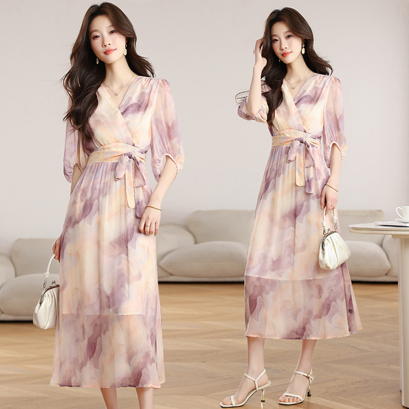 Temperament dress summer long dress for women
