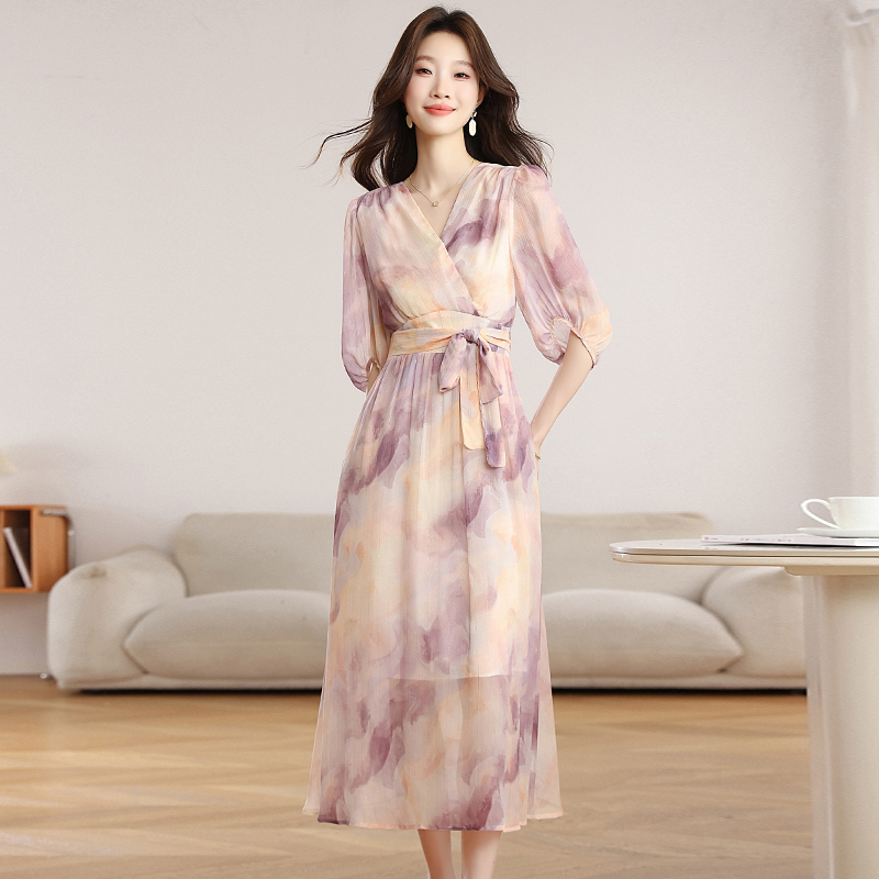 Temperament dress summer long dress for women