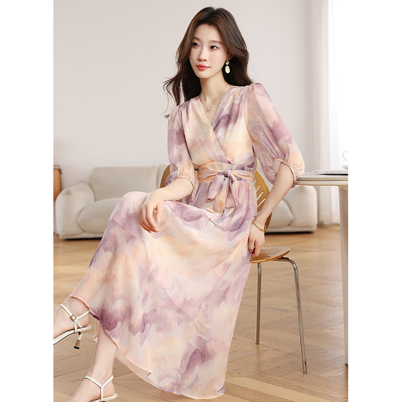 Temperament dress summer long dress for women