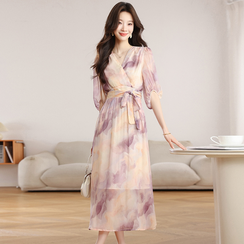 Temperament dress summer long dress for women