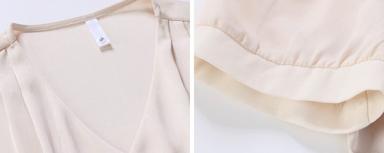 Decorous short sleeve Western style dress for women