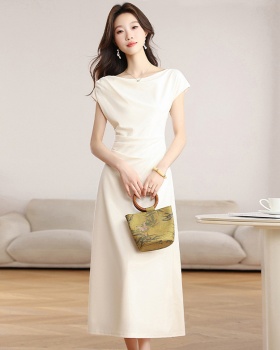 Temperament intellectuality long dress simple summer dress