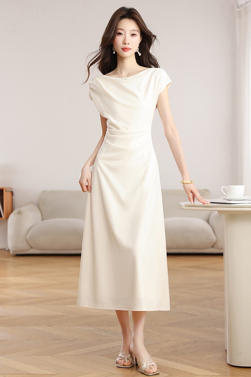 Temperament intellectuality long dress simple summer dress