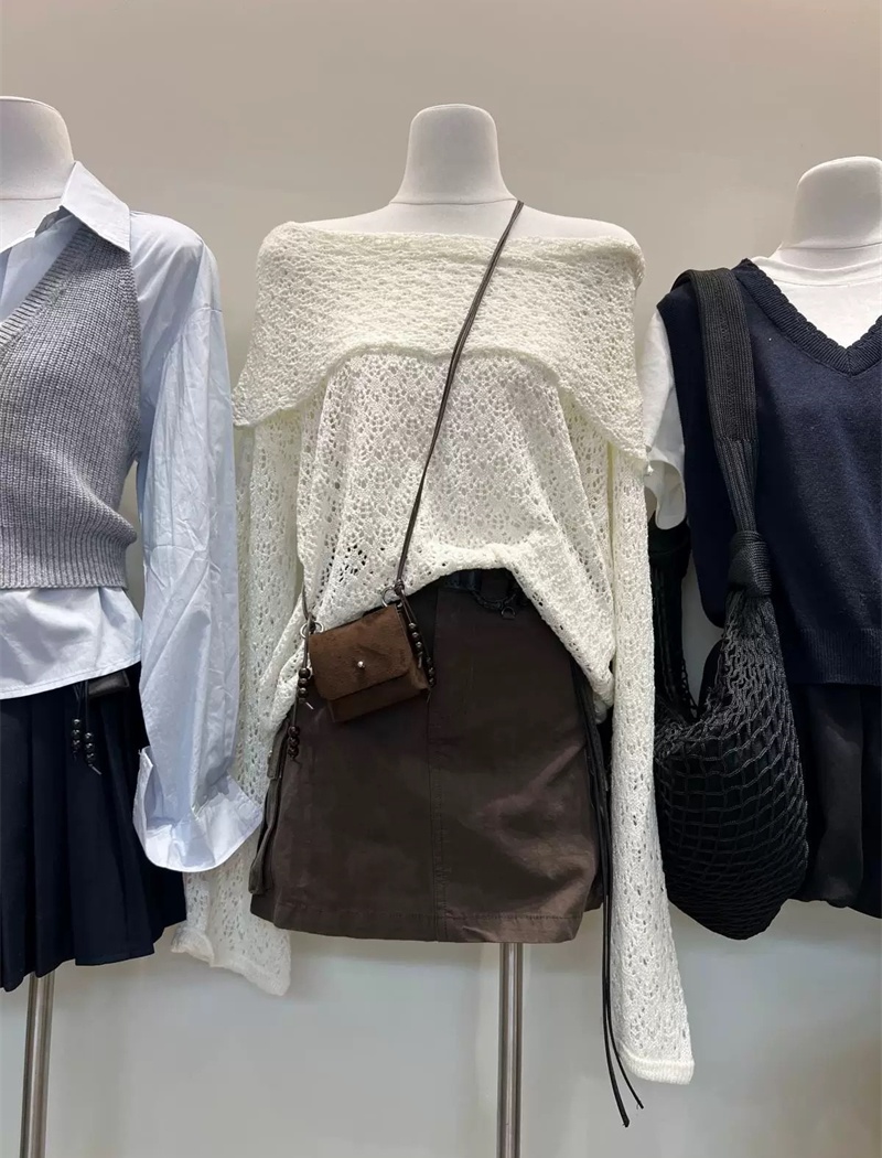 Long sleeve bottoming shirt Korean style tops for women