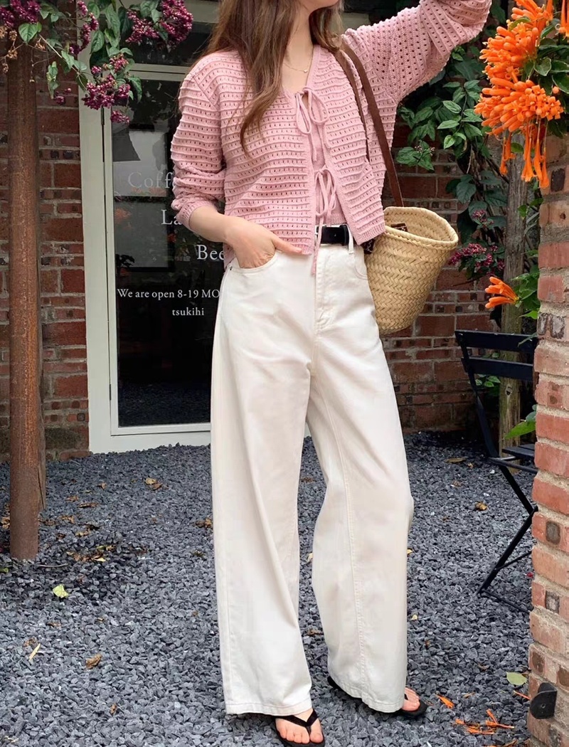 Western style frenum tops hollow show young sweater for women