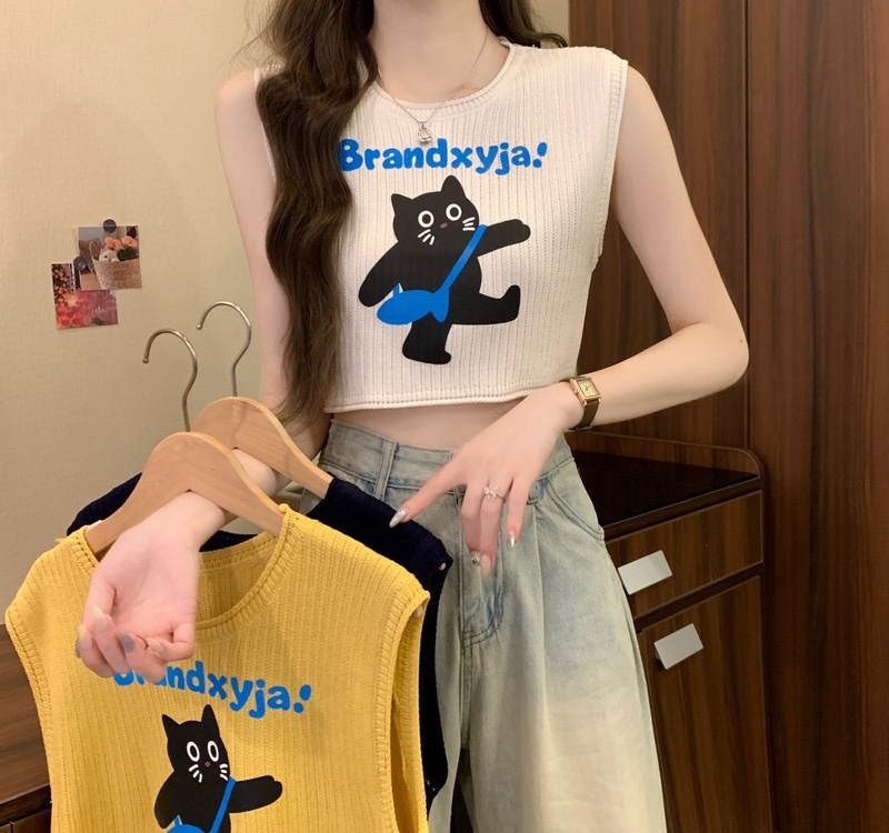 Summer spicegirl small sling wears outside maiden vest