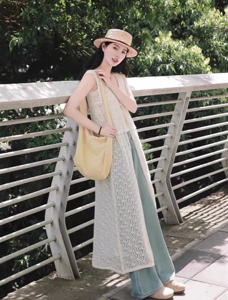 Summer all-match skirt long loose tops for women