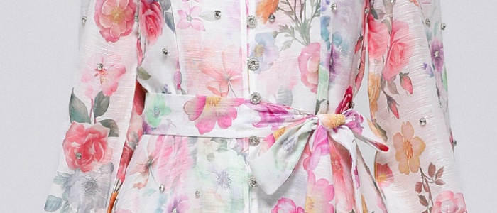 Cstand collar big skirt with sling niche long sleeve dress