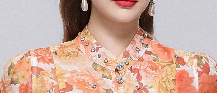 Pinched waist long sleeve niche with sling France style dress