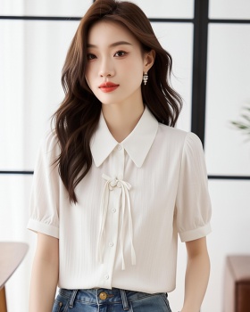 Simple summer shirt Chinese style all-match tops