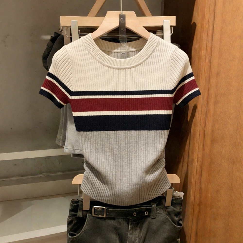 Enticement bottoming shirt short sleeve tops for women