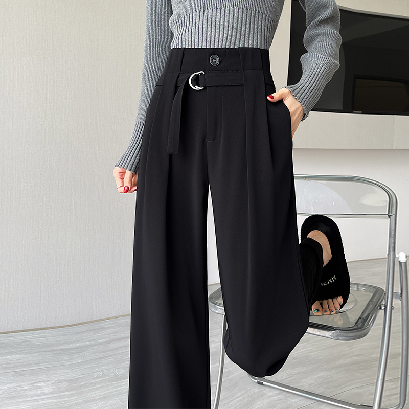 Drape suit pants straight pants pants for women