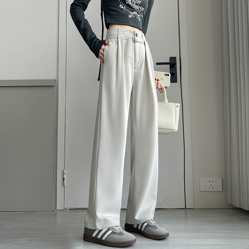 Drape suit pants straight pants pants for women