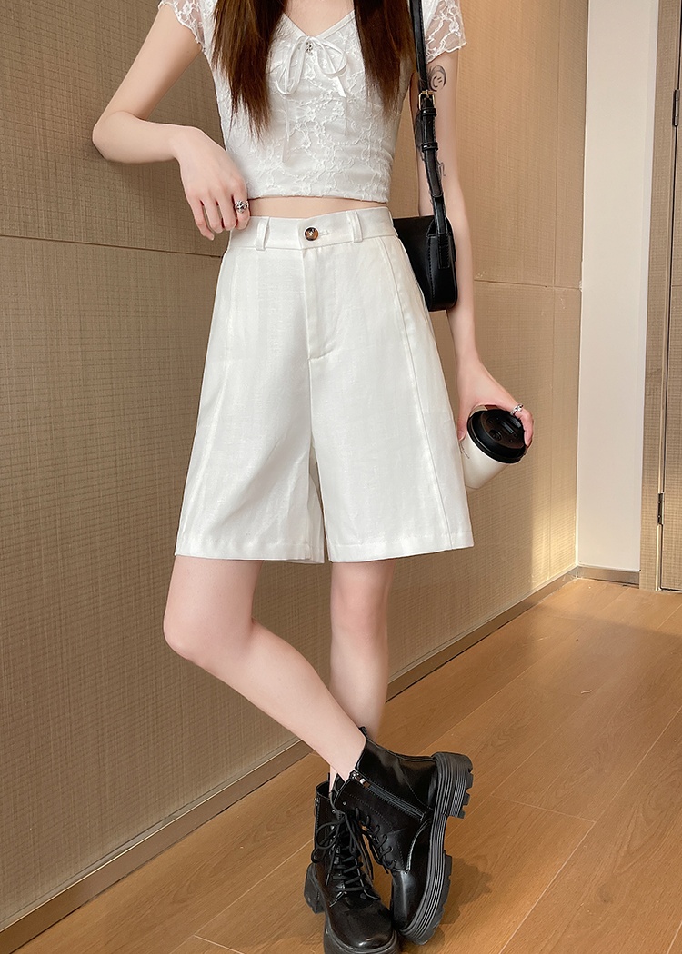 A-line five pants wide leg business suit for women