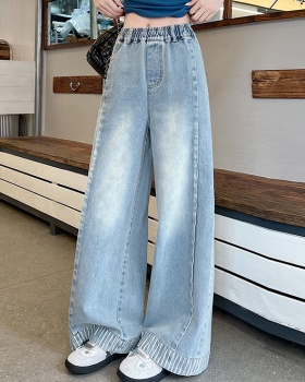 Small fellow jeans flanging long pants for women