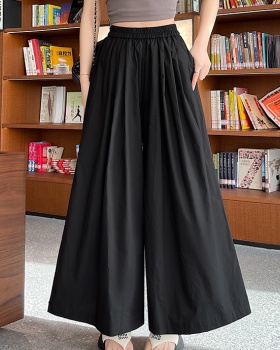 Thin casual pants wide leg pants for women