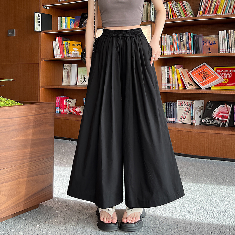 Thin casual pants wide leg pants for women