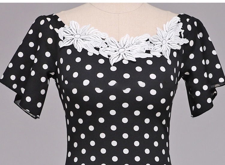 Summer lace temperament dress slim flat shoulder T-back