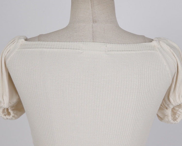 Short flat shoulder slim spicegirl dress for women