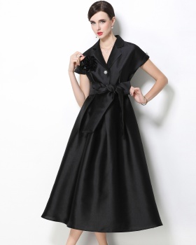 Big skirt pinched waist dress A-line formal dress