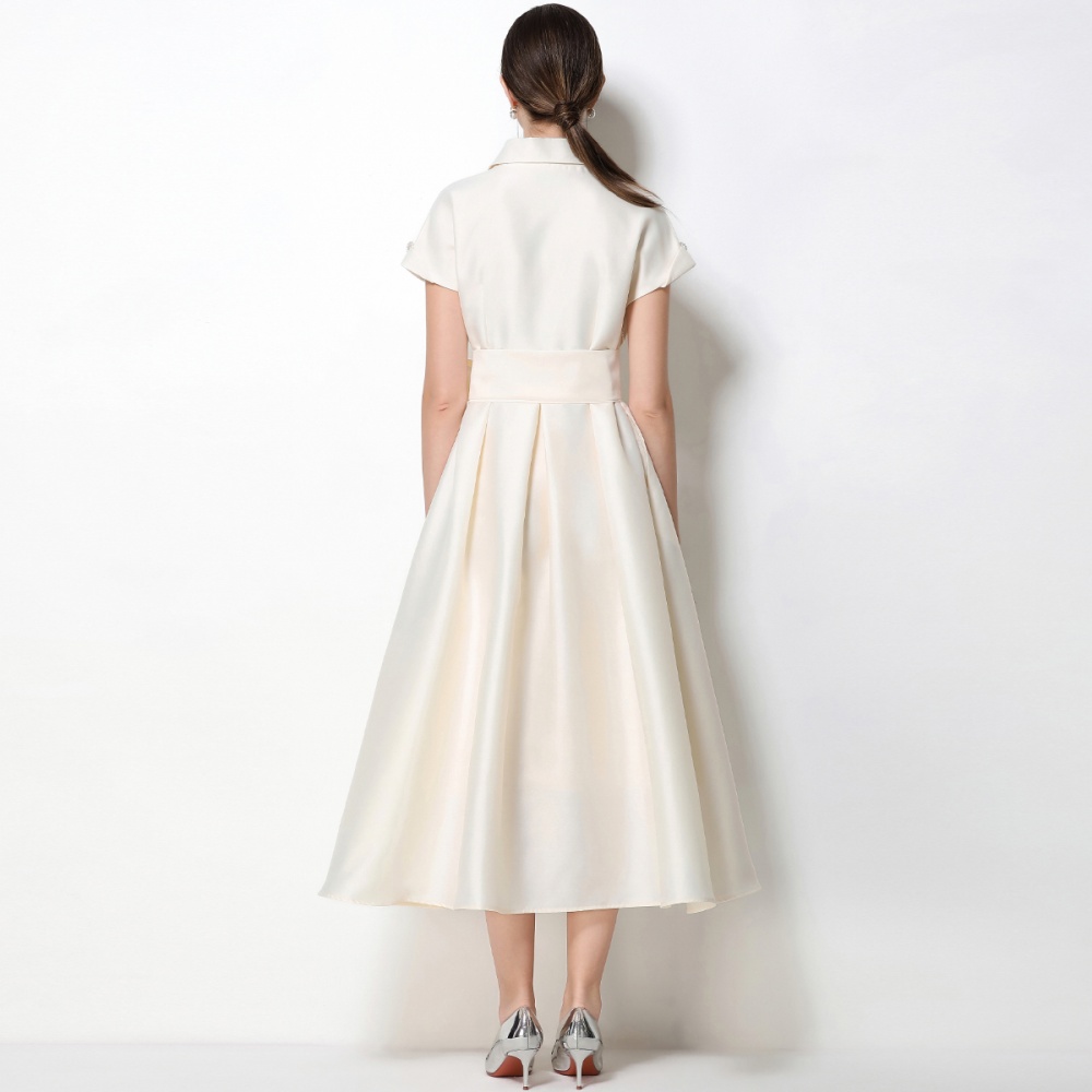 Slim elegant formal dress A-line flowers dress