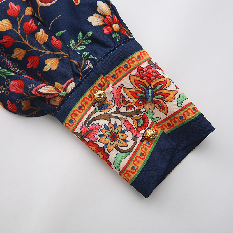 Lantern sleeve V-neck pinched waist spring and summer dress