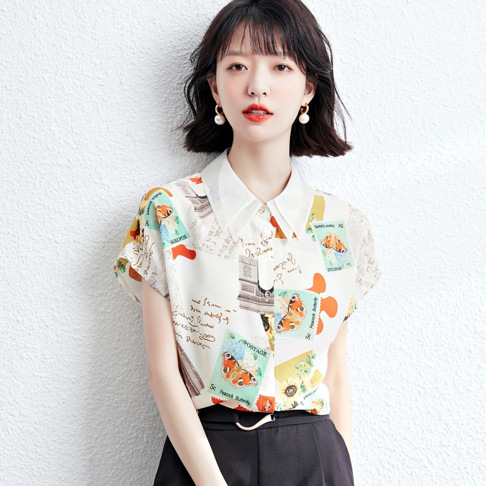 All-match chiffon tops fashion shirt for women