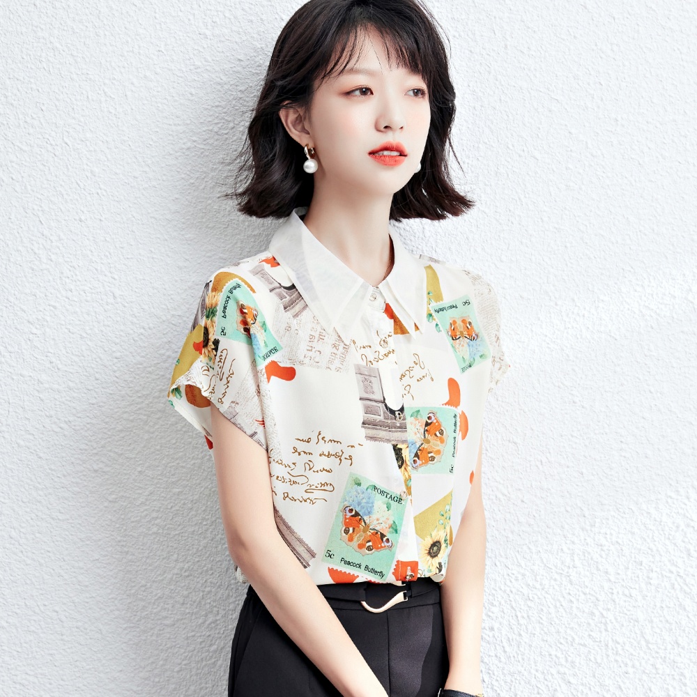All-match chiffon tops fashion shirt for women