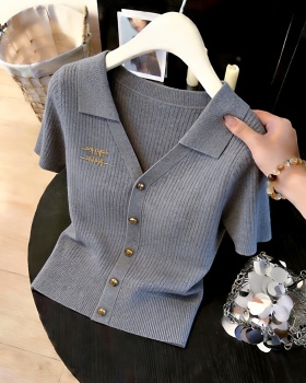 Casual fashion tops commuting slim sweater for women