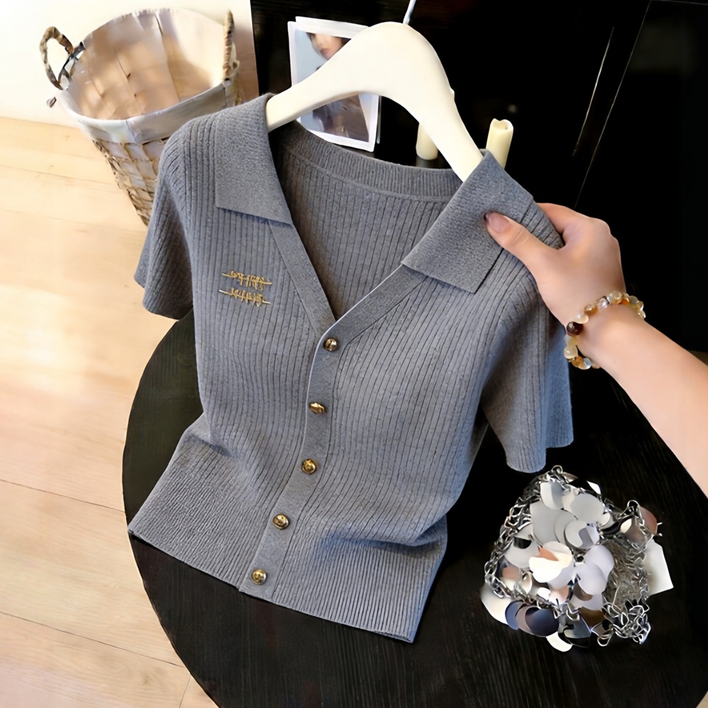 Casual fashion tops commuting slim sweater for women