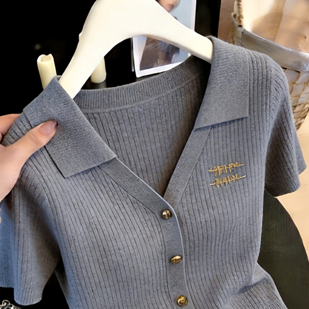 Casual fashion tops commuting slim sweater for women