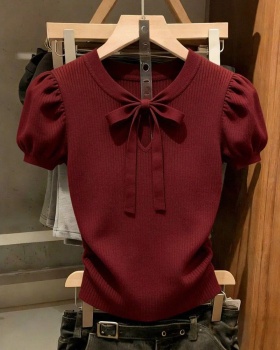 Large yard V-neck sweater spring and summer slim tops for women