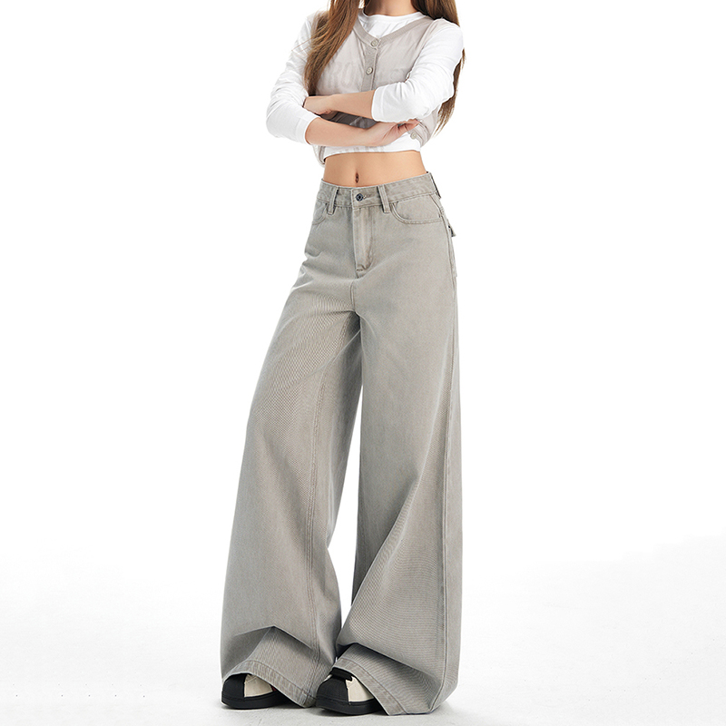 All-match wide leg casual pants speaker tie dye jeans